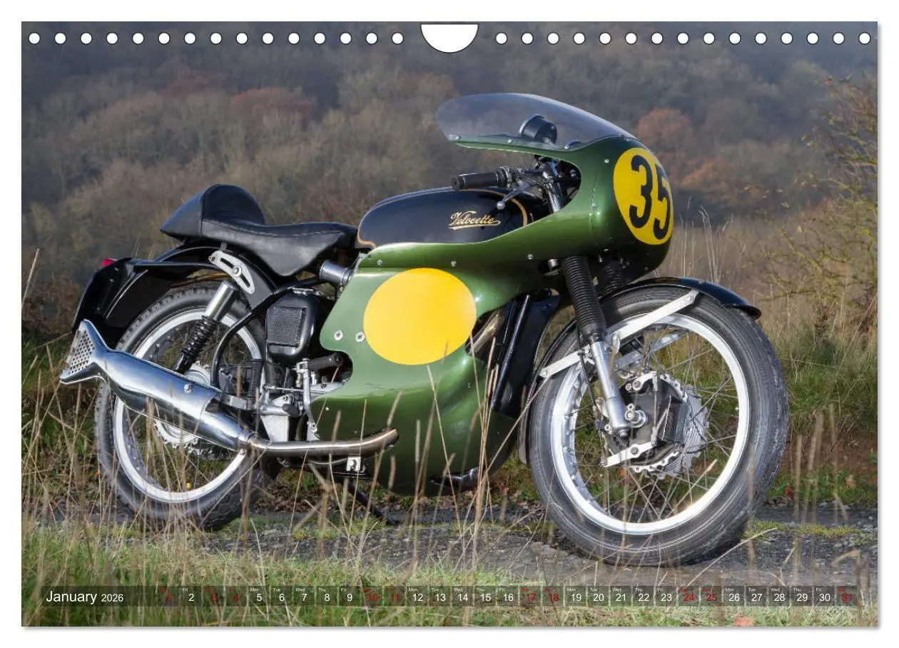 Bild: 9783516567151 | Classic Motorcycles (Wall Calendar 2026 DIN A4 landscape), CALVENDO...