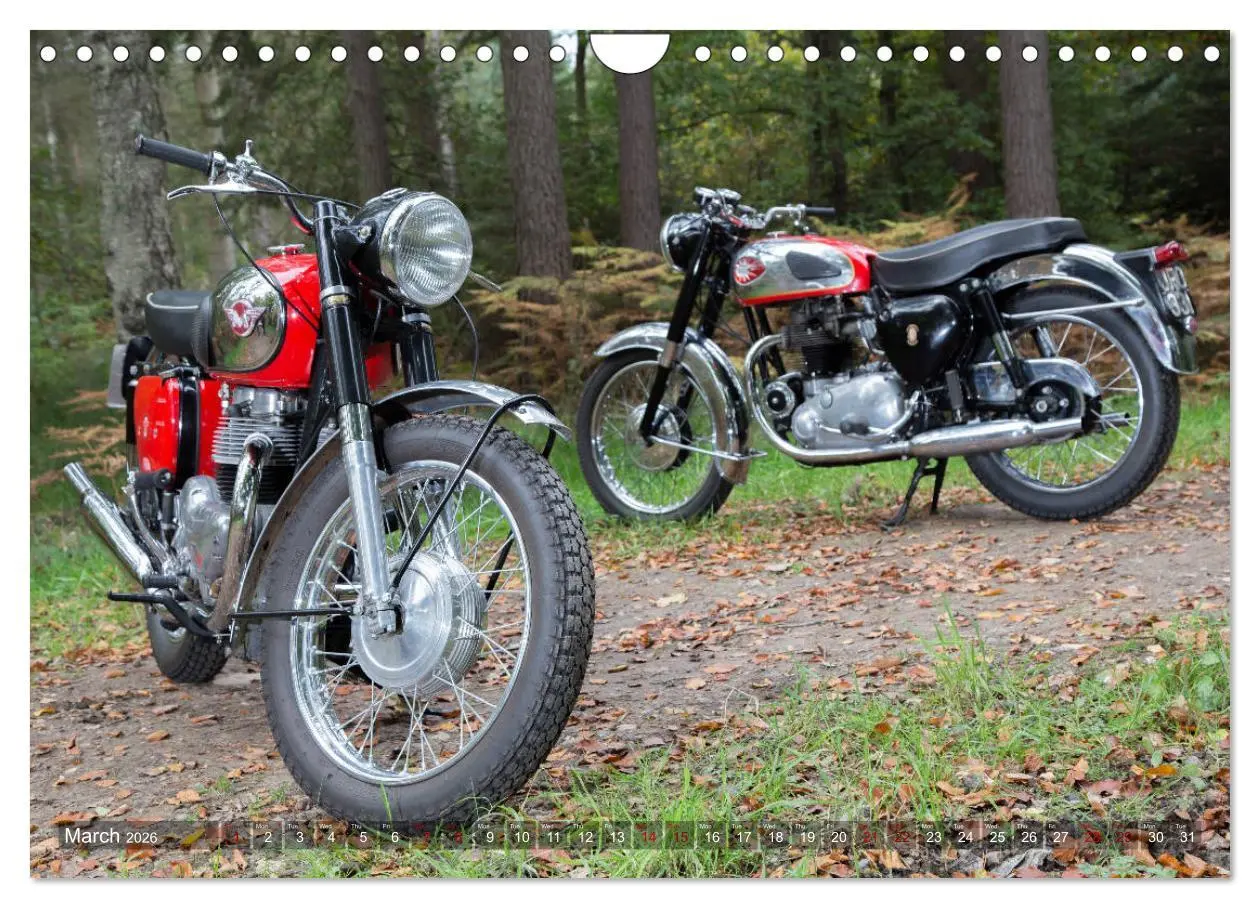 Bild: 9783516567151 | Classic Motorcycles (Wall Calendar 2026 DIN A4 landscape), CALVENDO...
