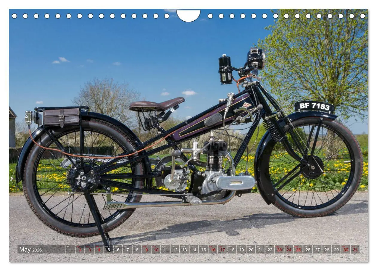 Bild: 9783516567151 | Classic Motorcycles (Wall Calendar 2026 DIN A4 landscape), CALVENDO...