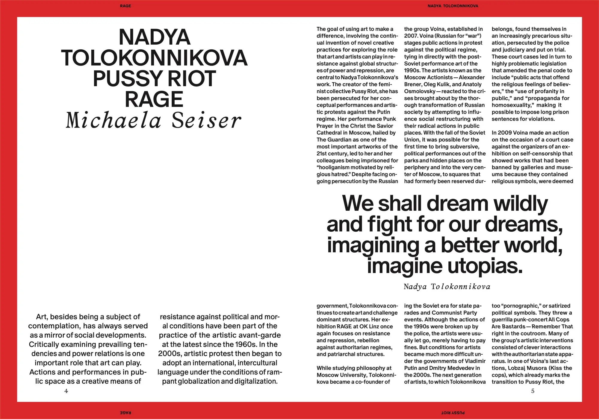 Bild: 9783954767151 | Rage | Nadya Tolokonnikova/Pussy Riot | Nadya Tolokonnikova | Buch