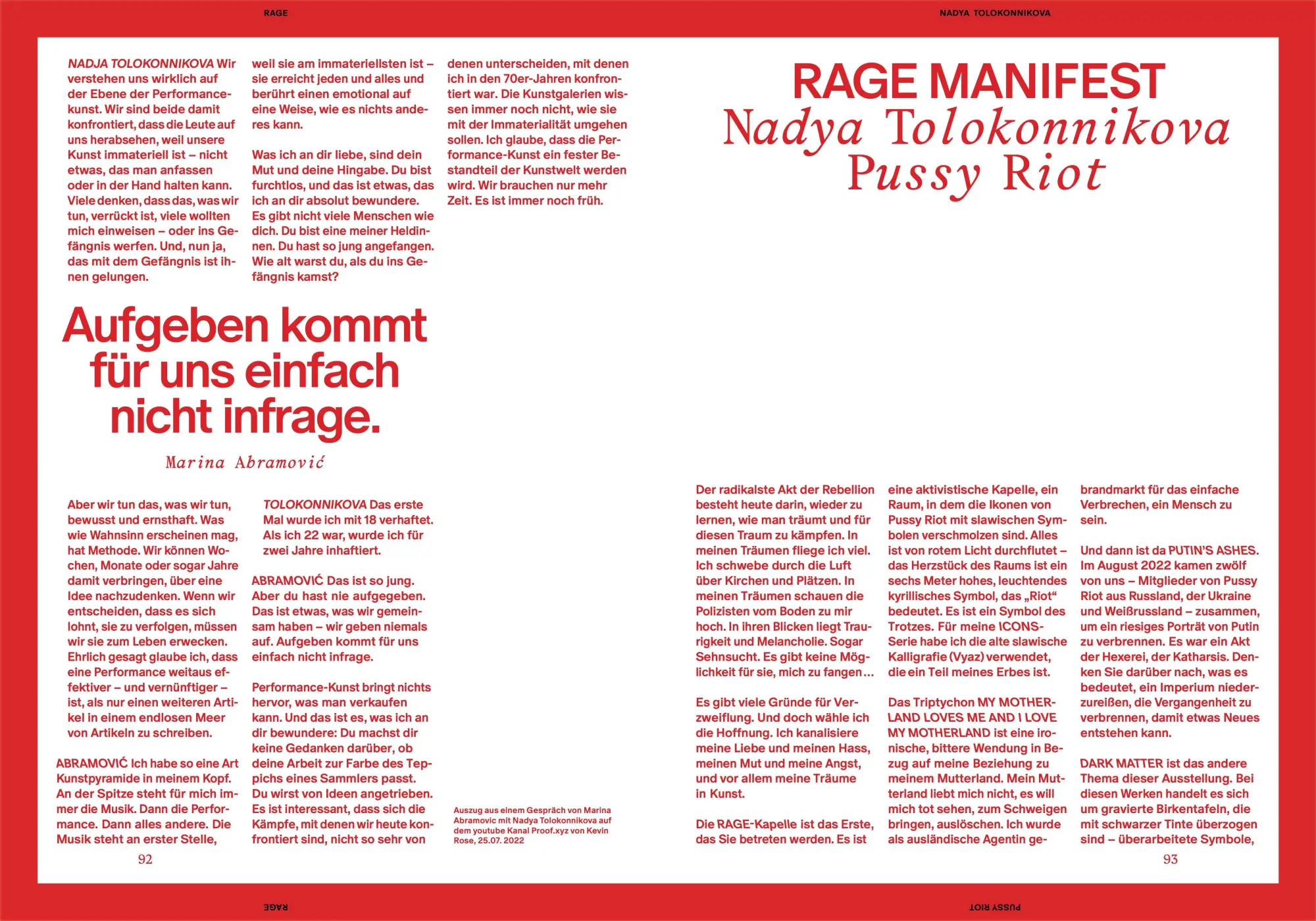 Bild: 9783954767151 | Rage | Nadya Tolokonnikova/Pussy Riot | Nadya Tolokonnikova | Buch