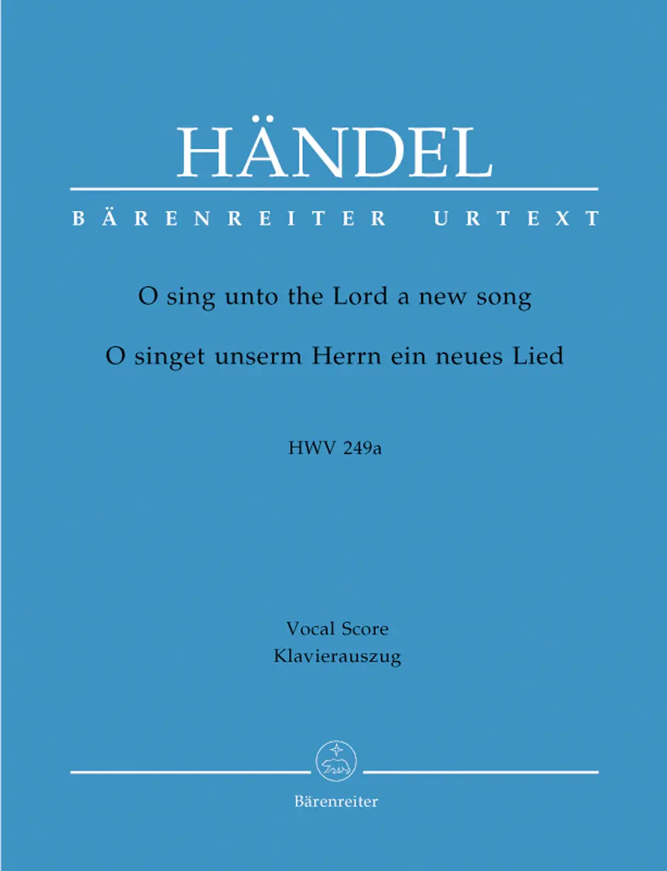 Cover: 9790006527151 | O Sing Unto The Lord HWV 249a Chapel Royal Anthem | Händel | Buch
