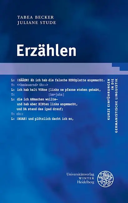 Cover: 9783825367251 | Erzählen | Tabea Becker (u. a.) | Taschenbuch | VI | Deutsch | 2017