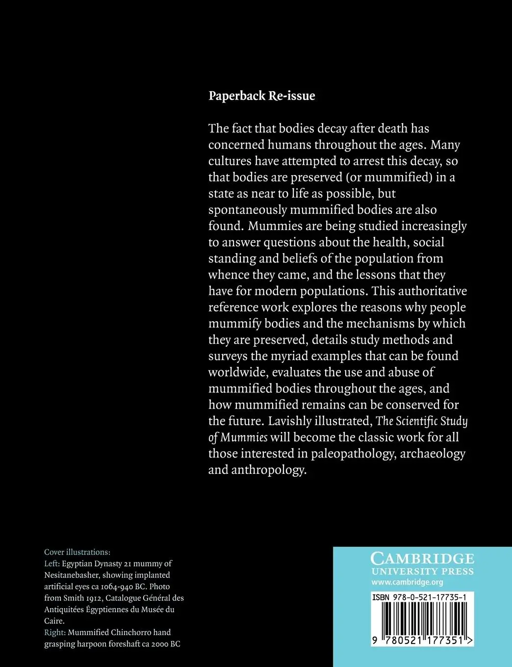 Rückseite: 9780521177351 | The Scientific Study of Mummies | Arthur C. Aufderheide | Taschenbuch