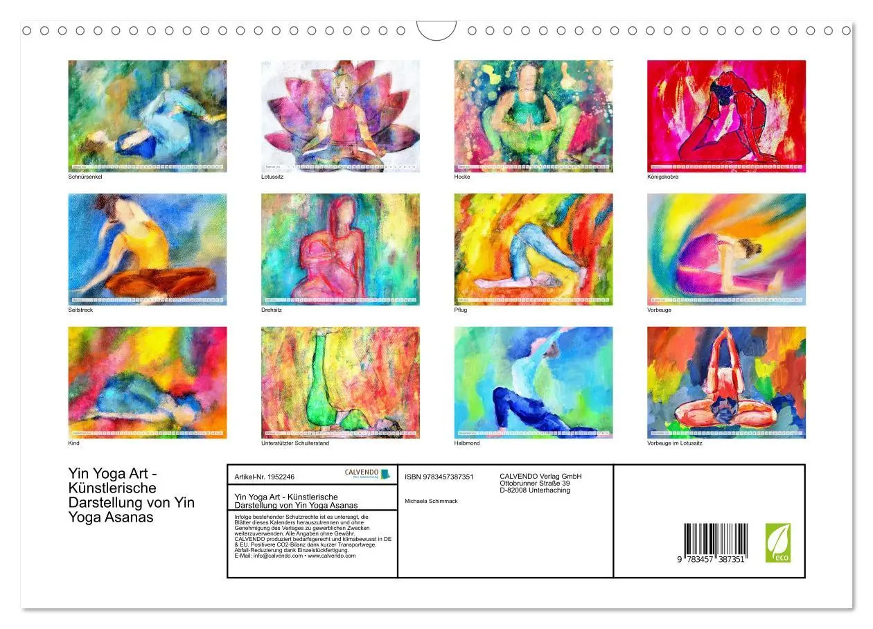 Bild: 9783457387351 | Yin Yoga Art - Künstlerische Darstellung von Yin Yoga Asanas...