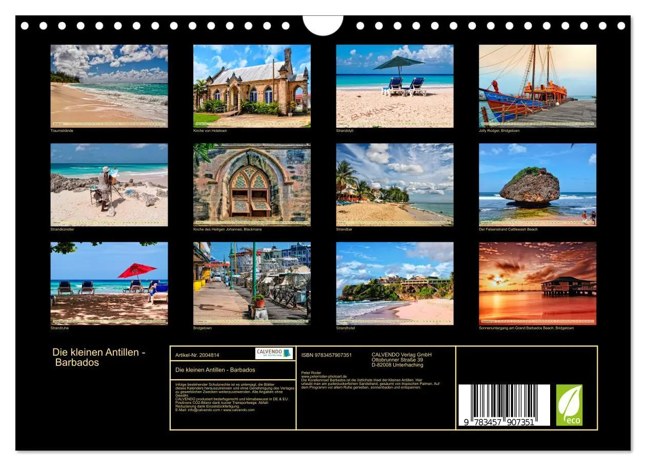 Bild: 9783457907351 | Die kleinen Antillen - Barbados (Wandkalender 2026 DIN A4 quer),...