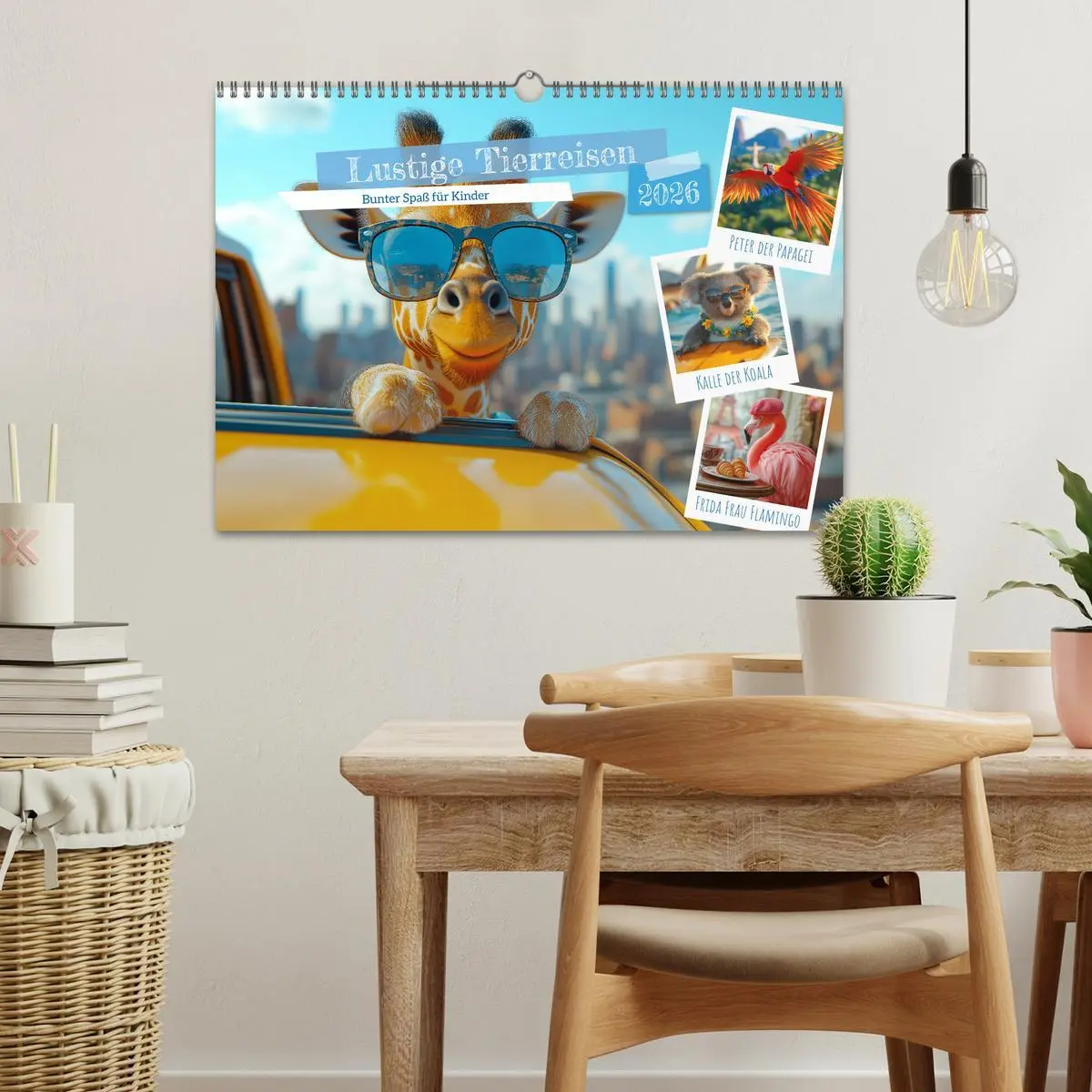 Bild: 9783516617351 | Lustige Tierreisen - Bunter Spaß für Kinder (Wandkalender 2026 DIN...