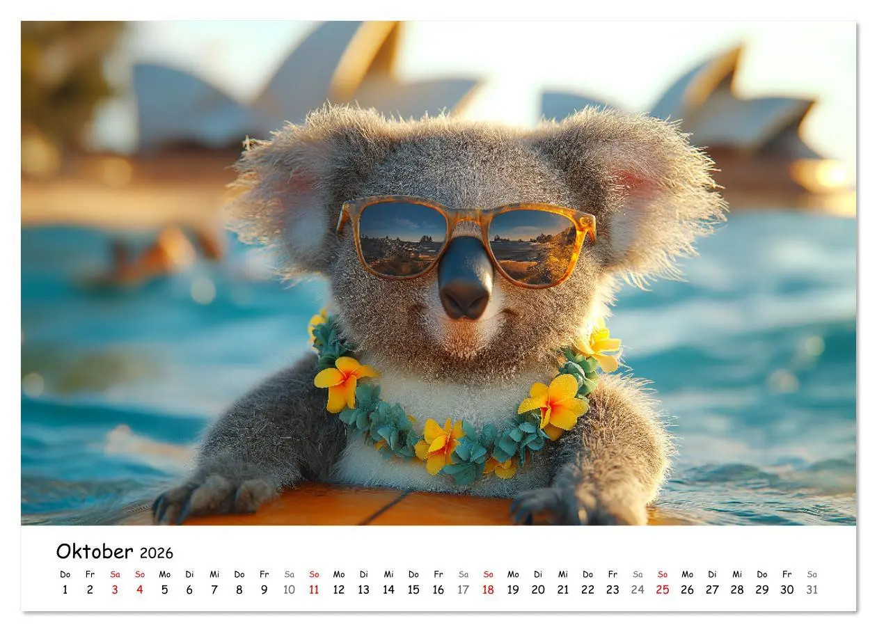 Bild: 9783516617351 | Lustige Tierreisen - Bunter Spaß für Kinder (Wandkalender 2026 DIN...