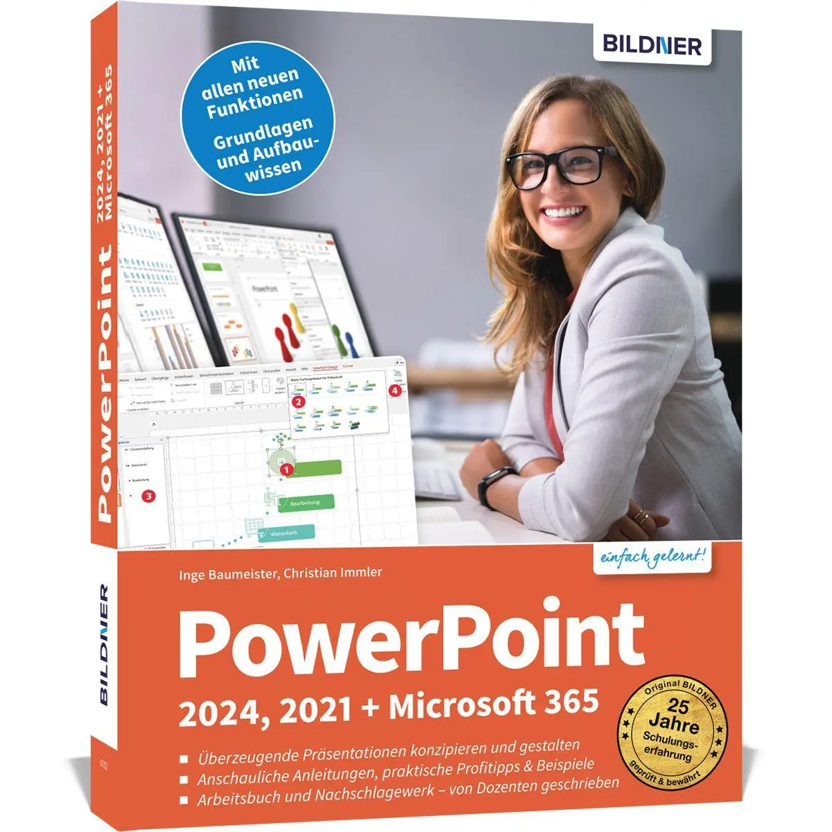 Cover: 9783832807351 | PowerPoint 2024, 2021 + Microsoft 365 | Inge Baumeister (u. a.) | Buch