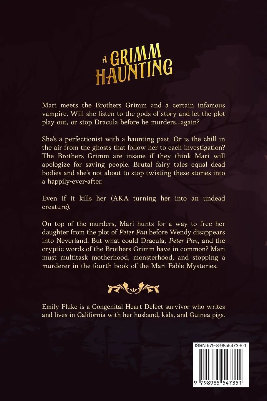 Rückseite: 9798985547351 | A Grimm Haunting | Book 4 of the Mari Fable Mysteries | Emily Fluke
