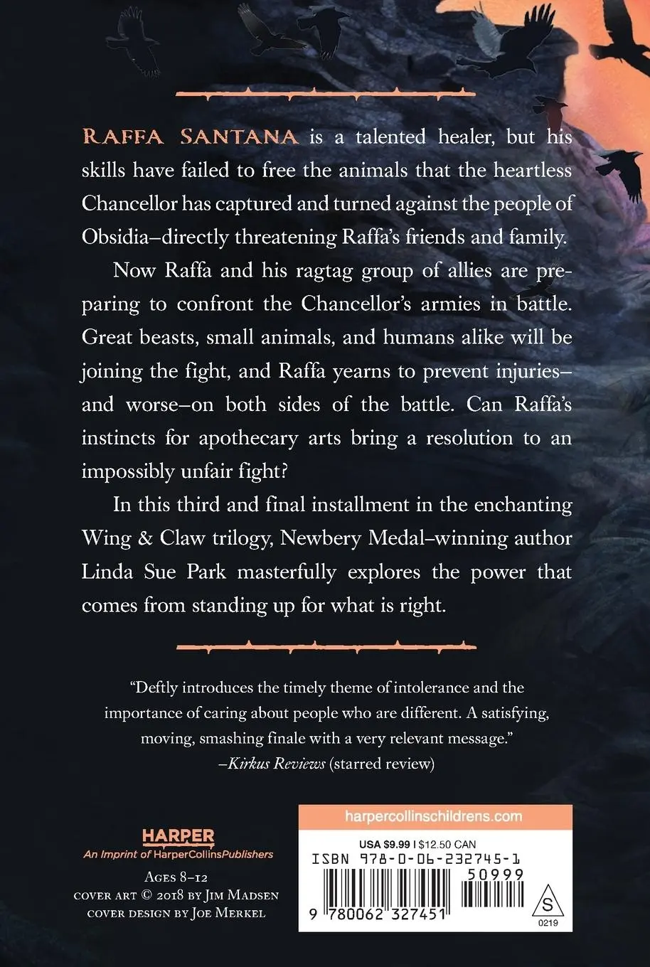 Rückseite: 9780062327451 | Wing &amp; Claw #3: Beast of Stone | Linda Sue Park | Taschenbuch | 2019