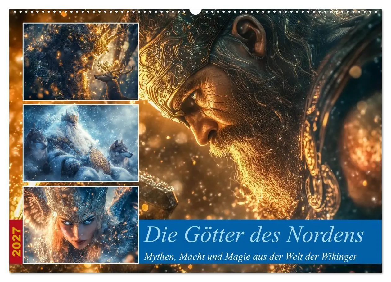 Cover: 9783516777451 | Die Götter des Nordens (Wandkalender 2027 DIN A2 quer), CALVENDO...