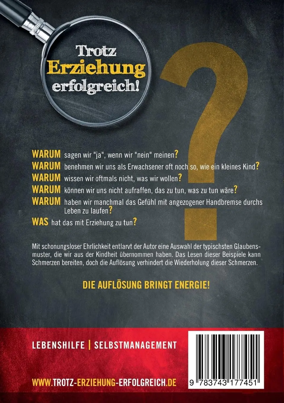 Rückseite: 9783743177451 | Trotz Erziehung erfolgreich | Volker Baars | Taschenbuch | 192 S.