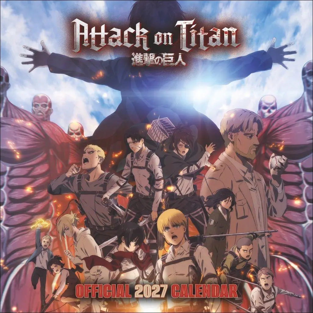 Cover: 9783840197451 | Attack on Titan Broschurkalender 2027 | Kalender | 28 S. | Englisch