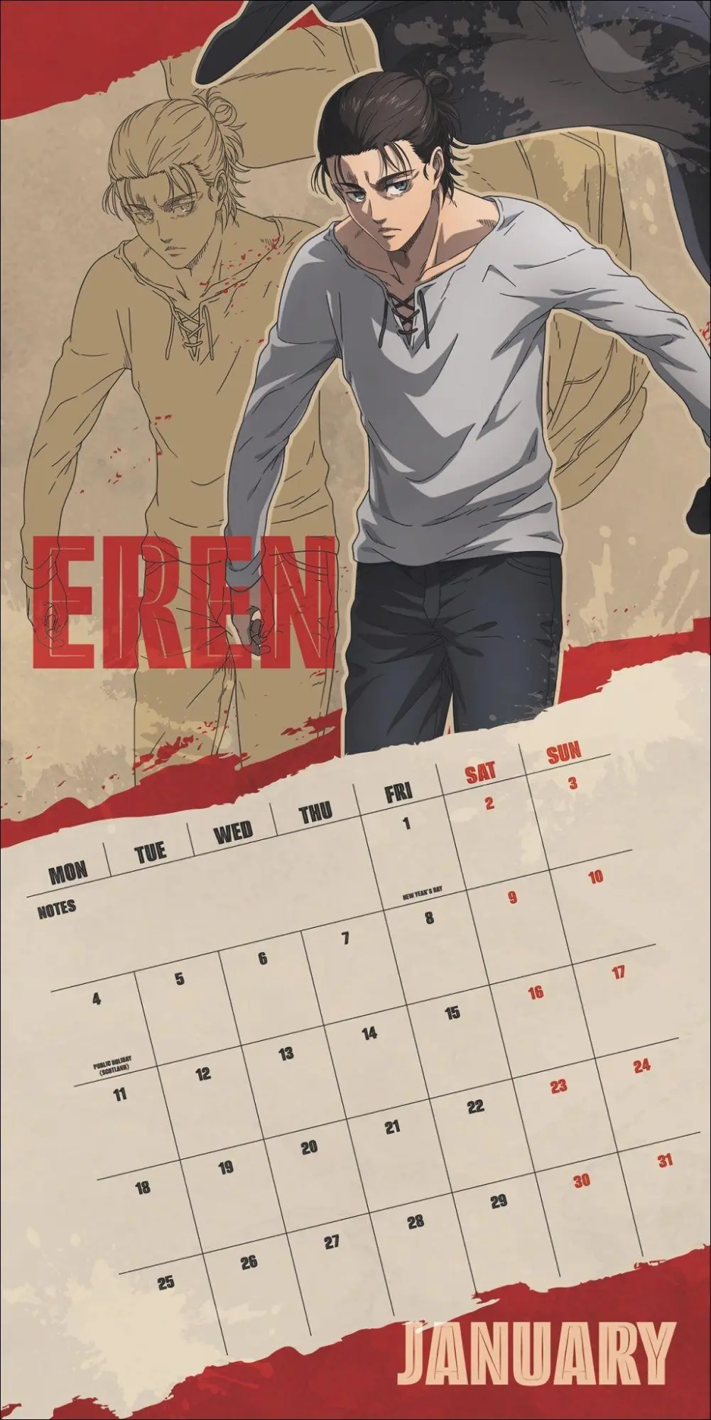 Bild: 9783840197451 | Attack on Titan Broschurkalender 2027 | Kalender | 28 S. | Englisch