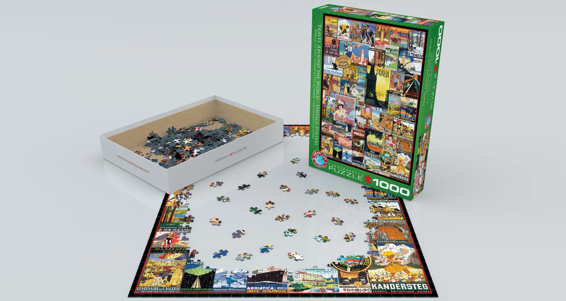Bild: 628136607551 | Reise um die Welt (Puzzle) | Spiel | In Spielebox | 6000-0755 | 2022