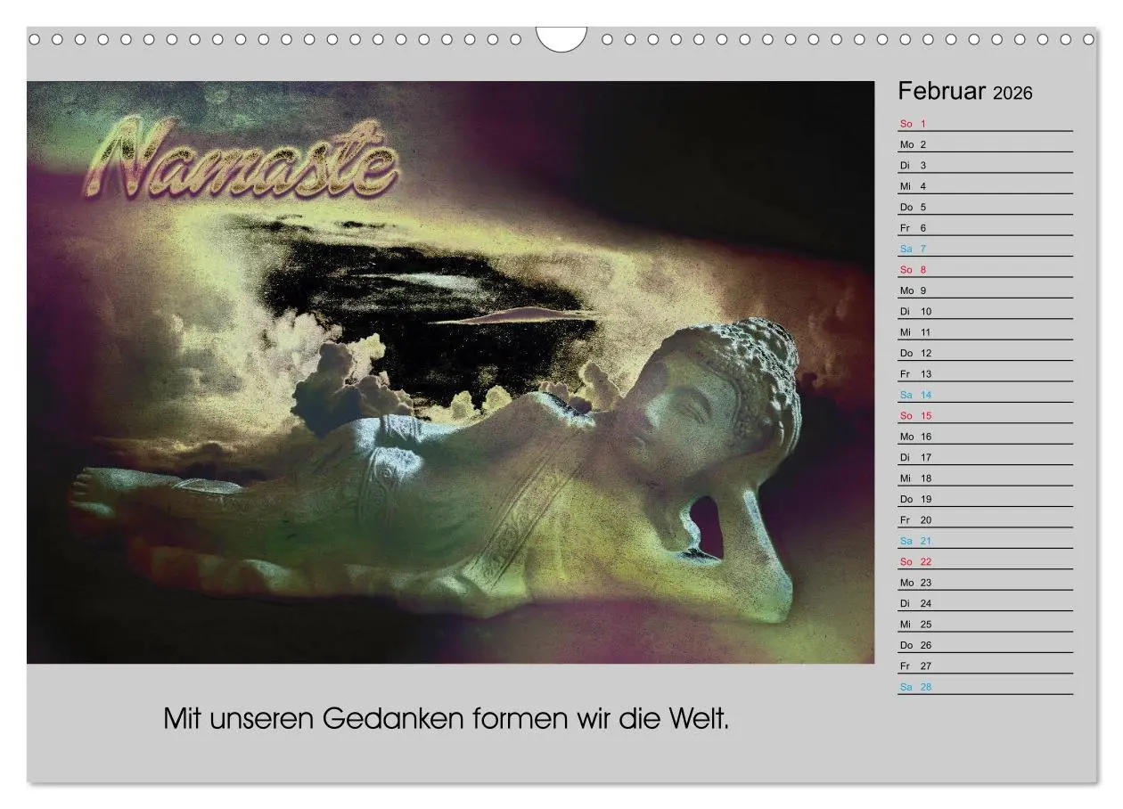 Bild: 9783457817551 | Lebenskraft Buddha (Wandkalender 2026 DIN A3 quer), CALVENDO...