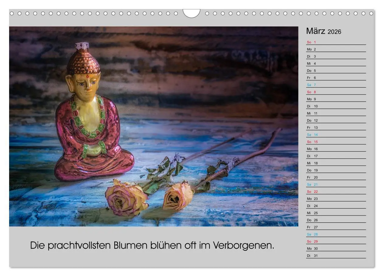 Bild: 9783457817551 | Lebenskraft Buddha (Wandkalender 2026 DIN A3 quer), CALVENDO...