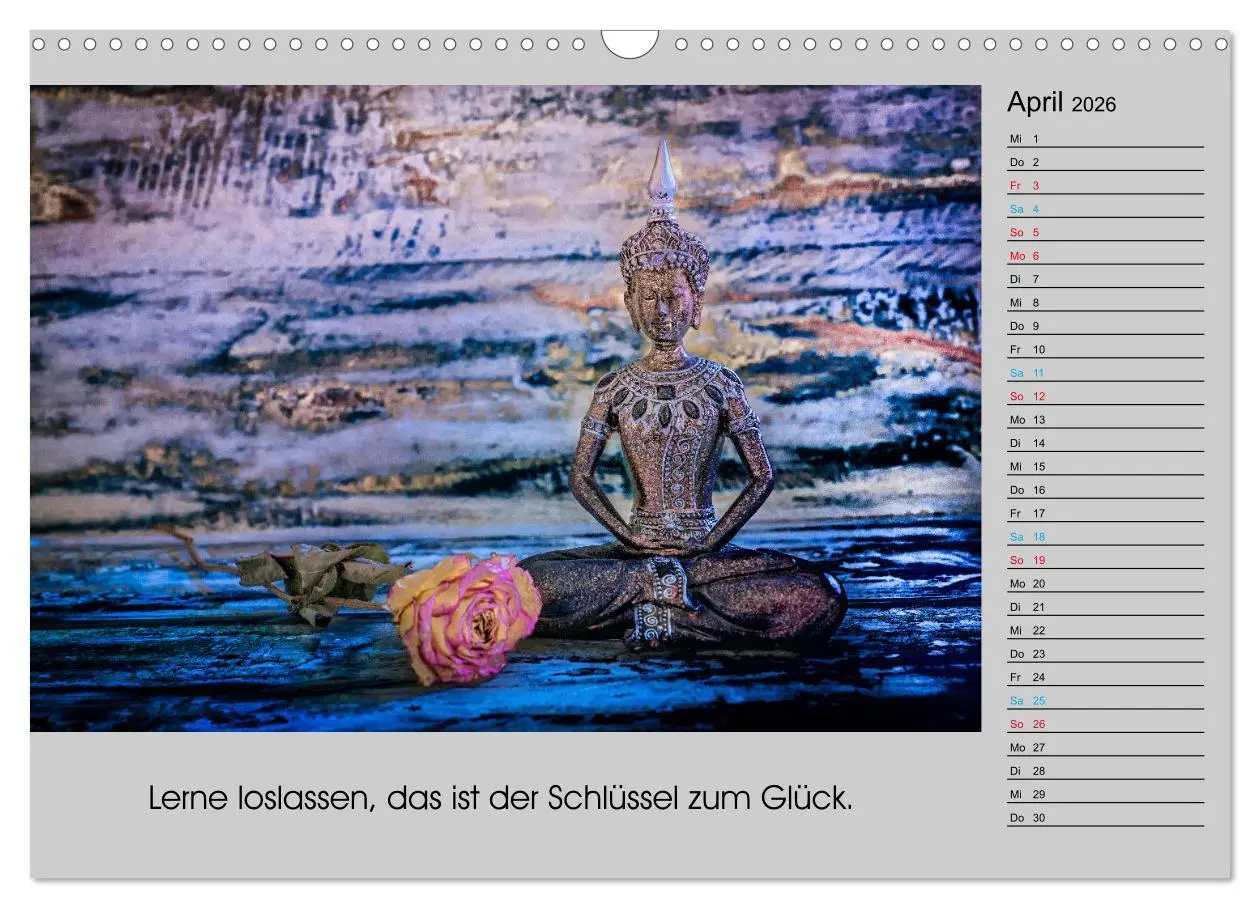 Bild: 9783457817551 | Lebenskraft Buddha (Wandkalender 2026 DIN A3 quer), CALVENDO...