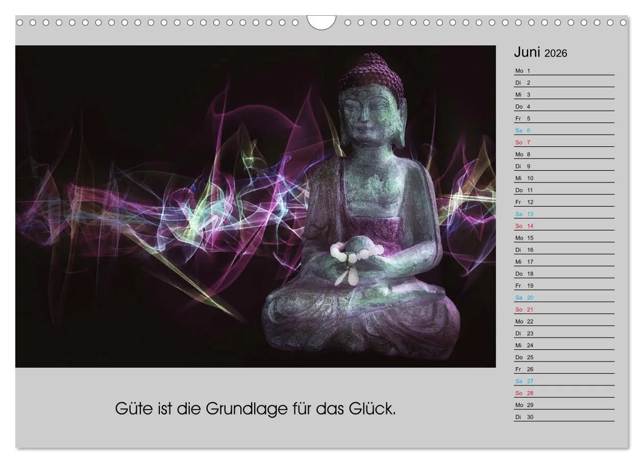 Bild: 9783457817551 | Lebenskraft Buddha (Wandkalender 2026 DIN A3 quer), CALVENDO...