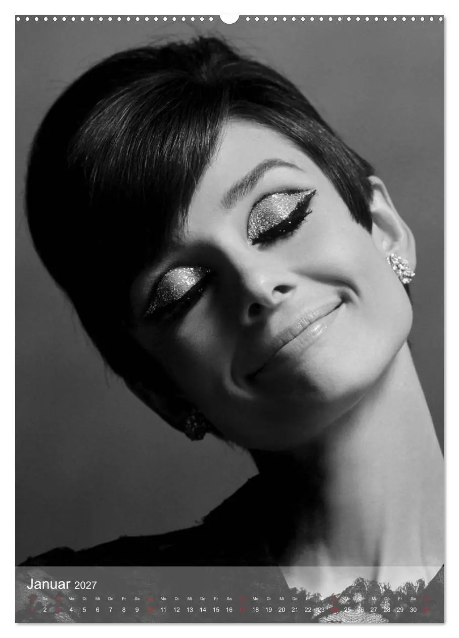 Bild: 9783594057551 | Hollywood-Diva - Audrey Hepburn (Wandkalender 2027 DIN A2 hoch),...