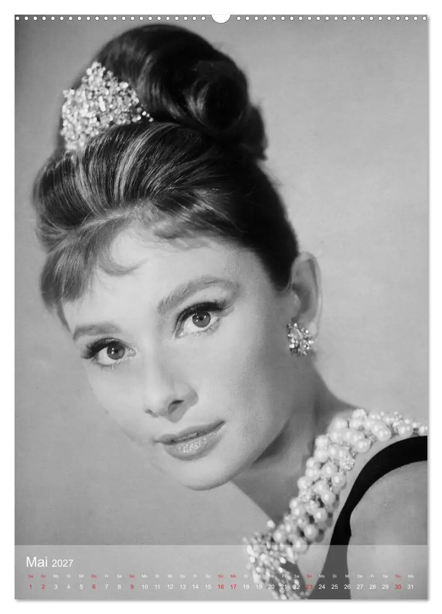 Bild: 9783594057551 | Hollywood-Diva - Audrey Hepburn (Wandkalender 2027 DIN A2 hoch),...
