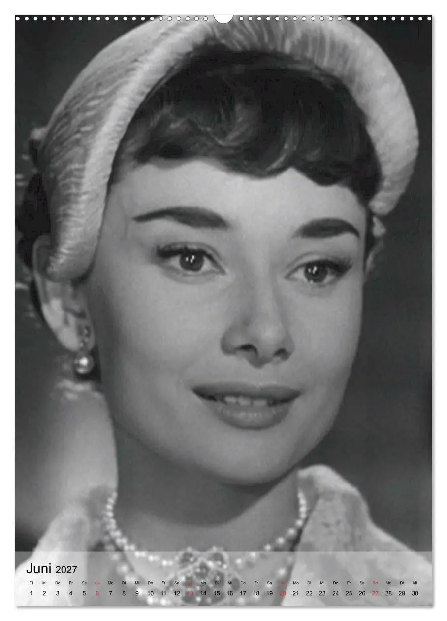 Bild: 9783594057551 | Hollywood-Diva - Audrey Hepburn (Wandkalender 2027 DIN A2 hoch),...