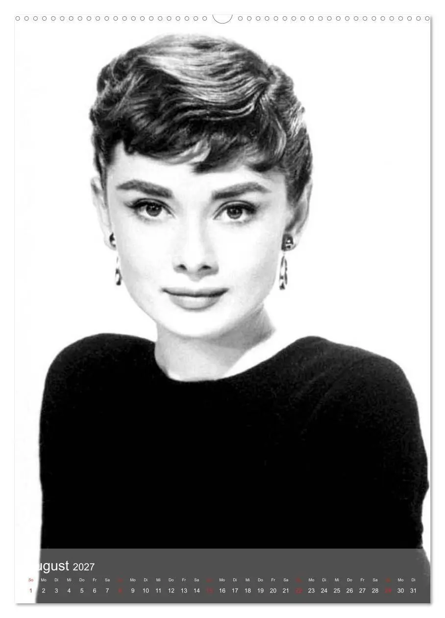 Bild: 9783594057551 | Hollywood-Diva - Audrey Hepburn (Wandkalender 2027 DIN A2 hoch),...