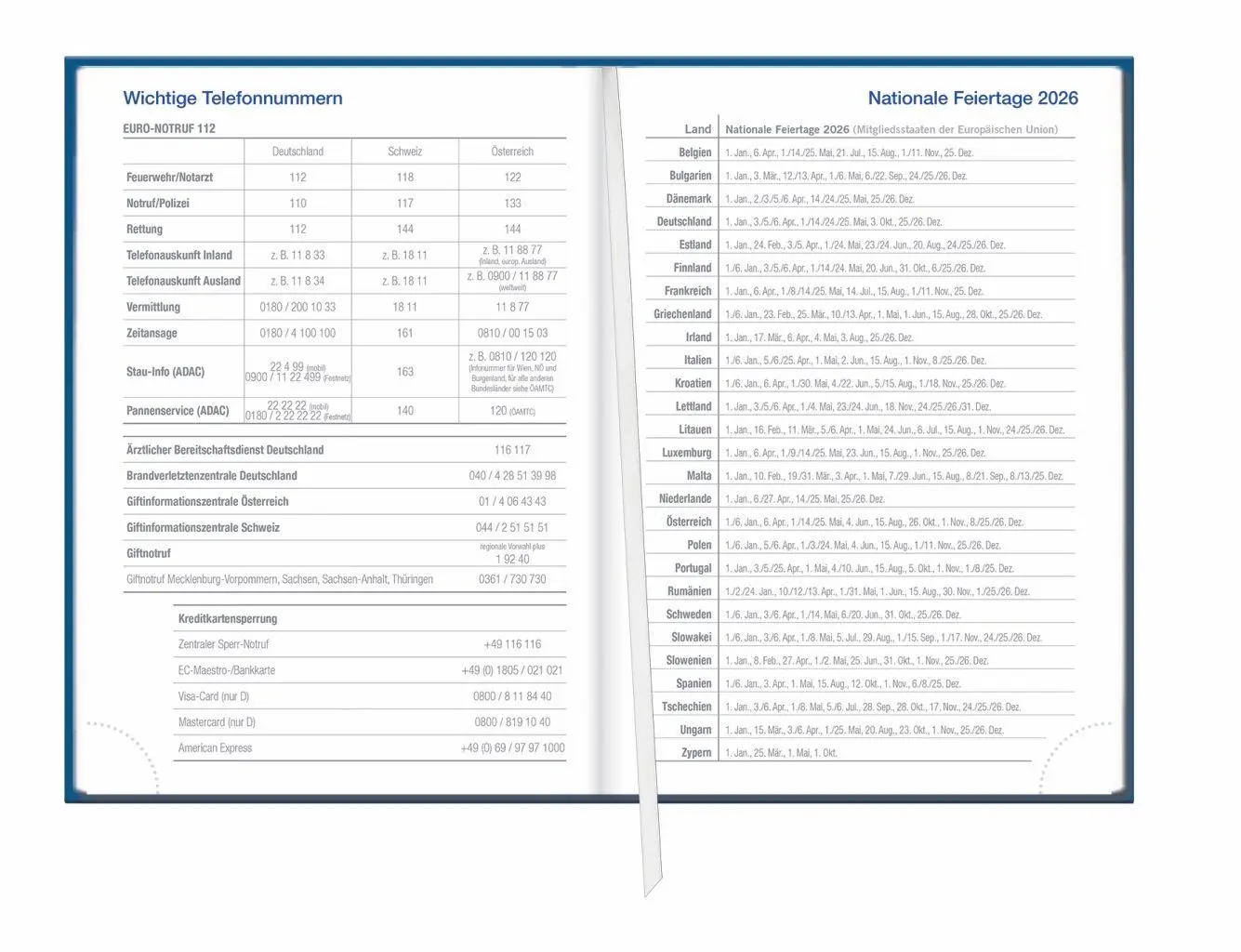 Bild: 9783756417551 | Wochen-Cheftimer A5, blau 2027 | Buch | Bürokalender Heye | 136 S.