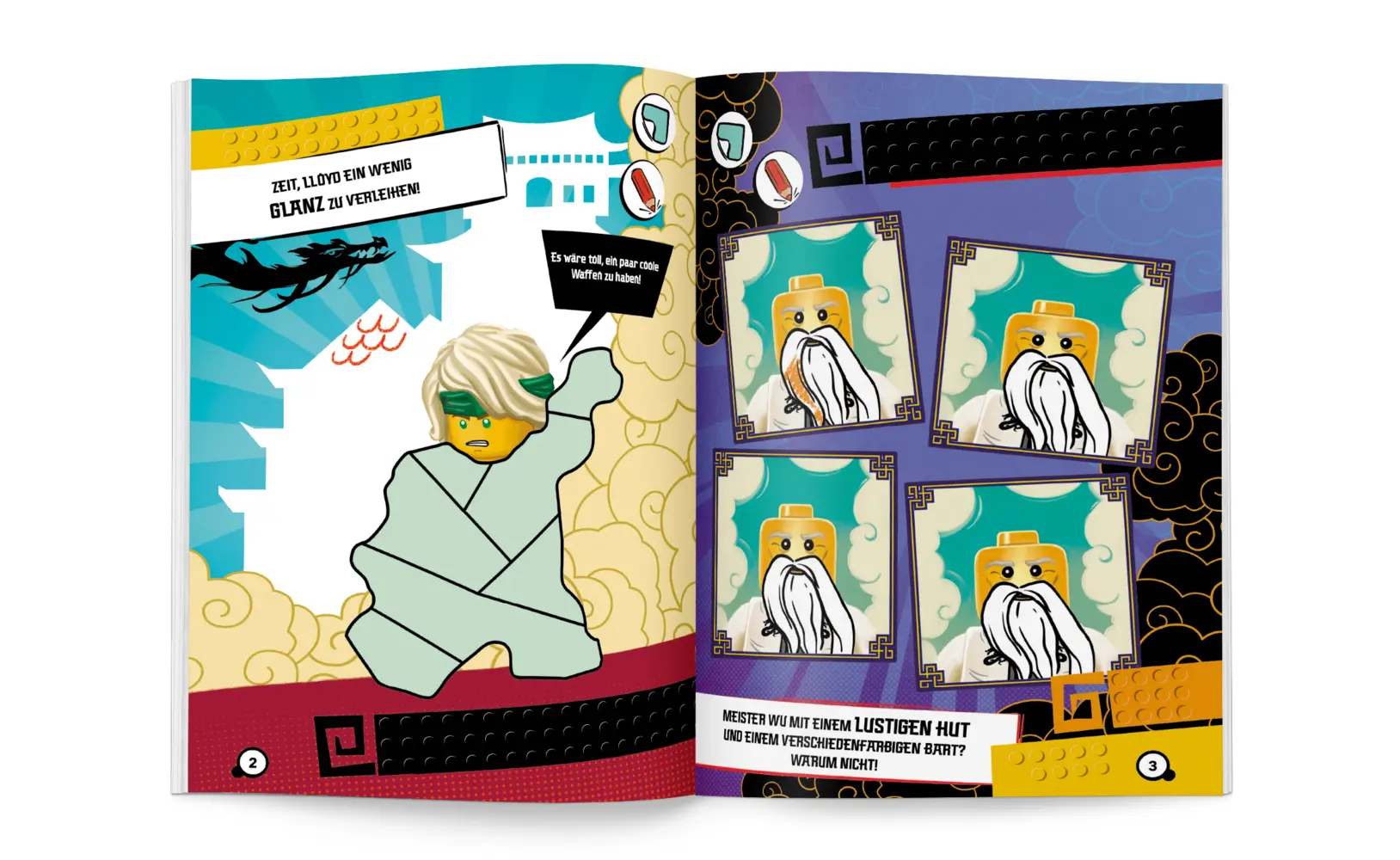 Bild: 9783960807551 | LEGO® NINJAGO® - Sticker-Malspaß | mit vielen Stickern | Taschenbuch