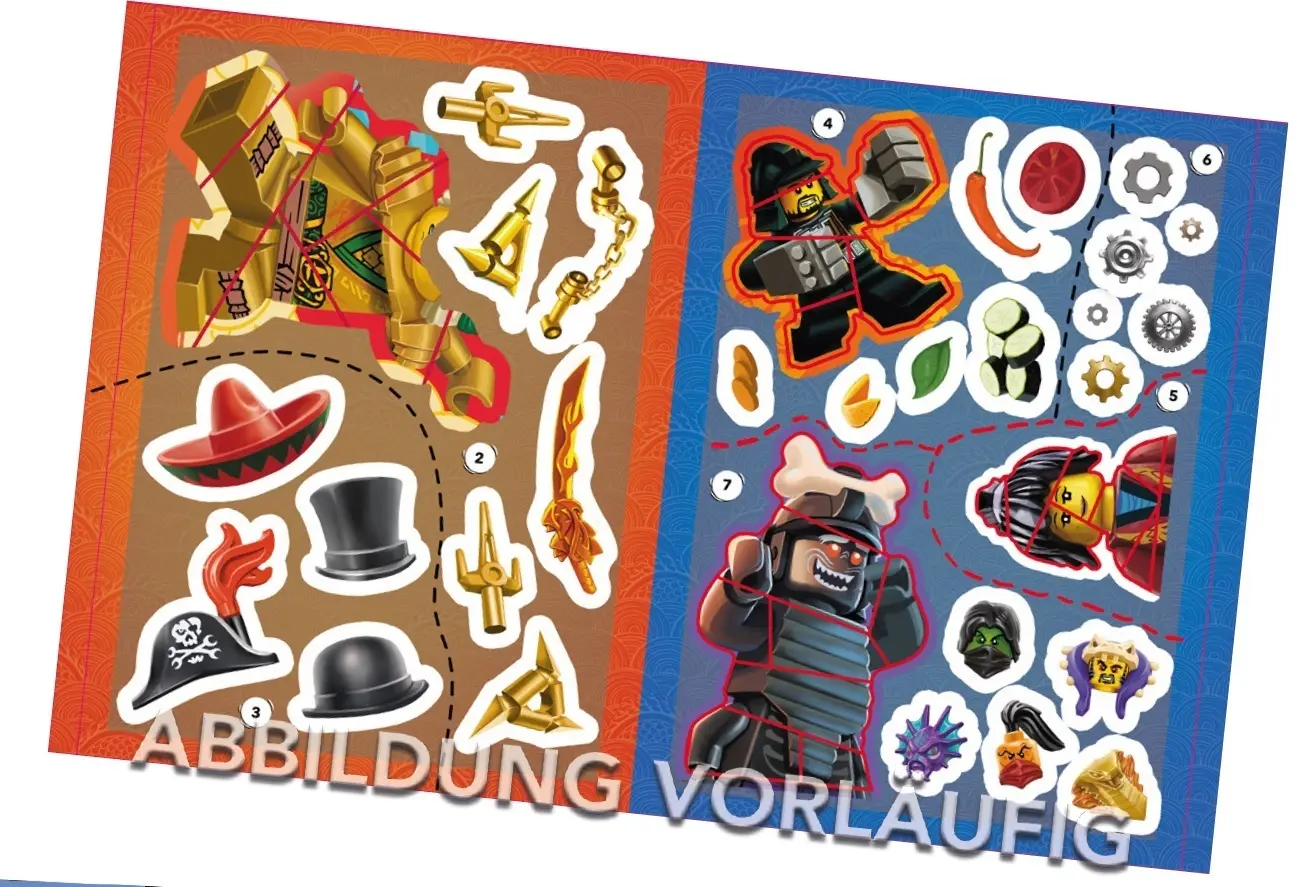 Bild: 9783960807551 | LEGO® NINJAGO® - Sticker-Malspaß | mit vielen Stickern | Taschenbuch