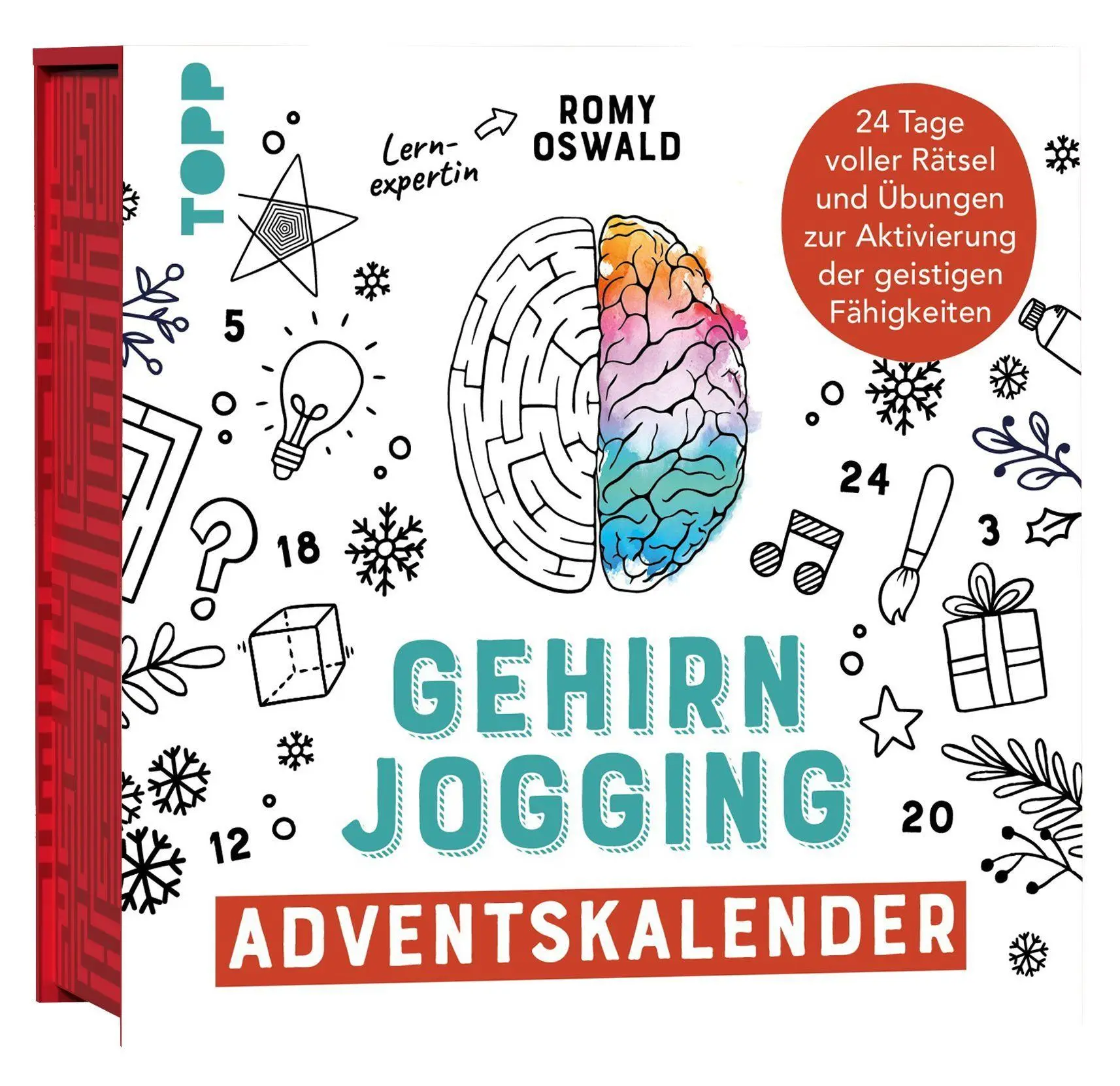 Cover: 4007742187651 | Gehirnjogging - Adventskalender | Romy Oswald | Spiel | Deutsch