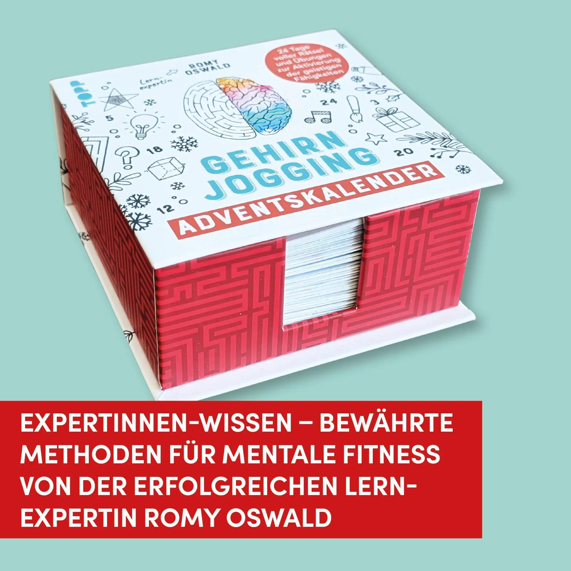 Bild: 4007742187651 | Gehirnjogging - Adventskalender | Romy Oswald | Spiel | Deutsch