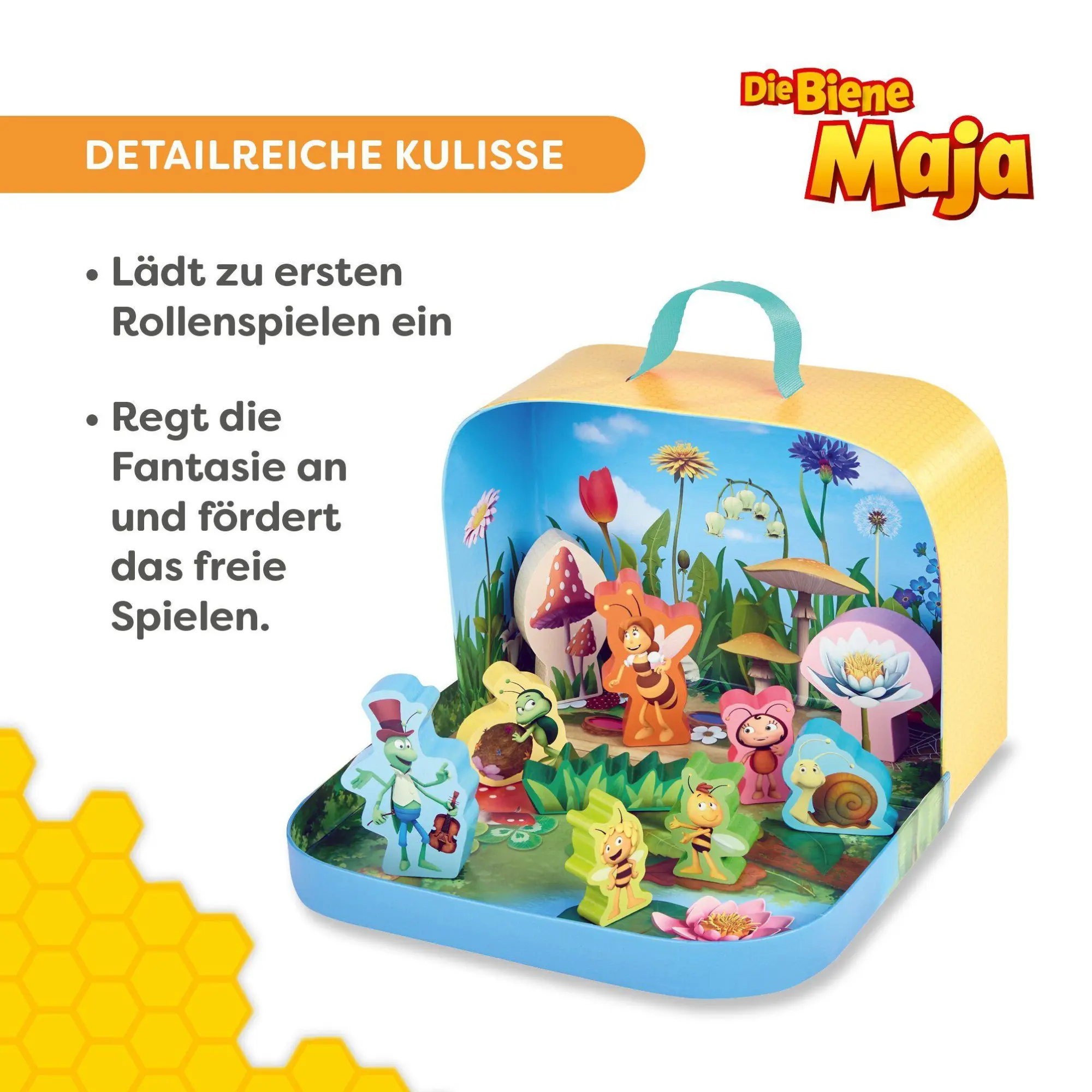 Bild: 4010168297651 | Spielwelt im Koffer - Die Biene Maja | Mirka Schröder | Spielzeug