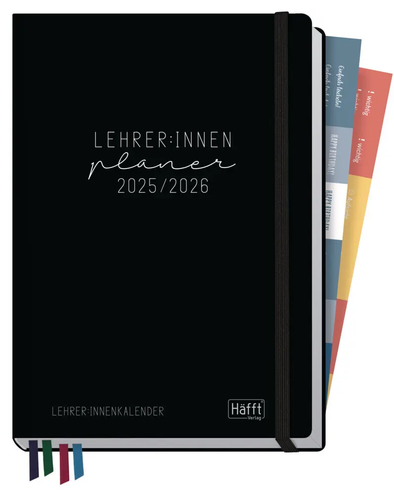 Cover: 4029357097651 | Lehrer-Planer A5+ 25/26 [Black Edition] EM | Andreas Reiter | Kalender