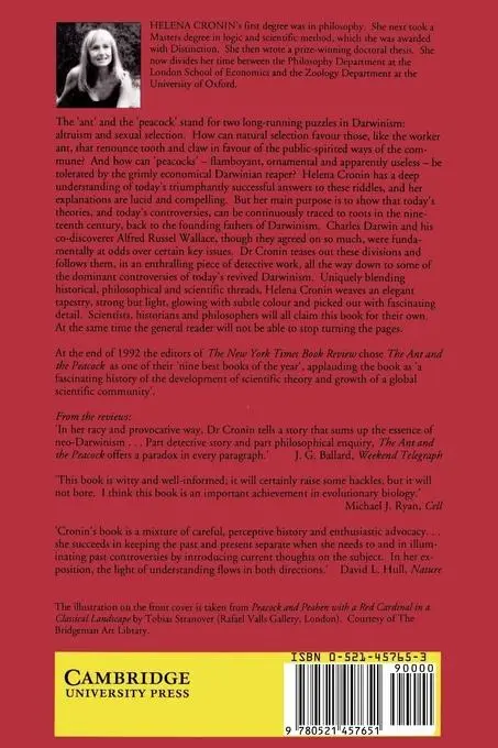 Rückseite: 9780521457651 | The Ant and the Peacock | Helena Cronin | Taschenbuch | Englisch