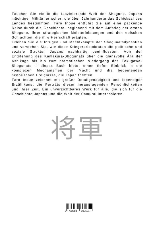 Rückseite: 9783384307651 | Shogune Japans | Aufstieg und Fall der mächtigen Militärherrscher
