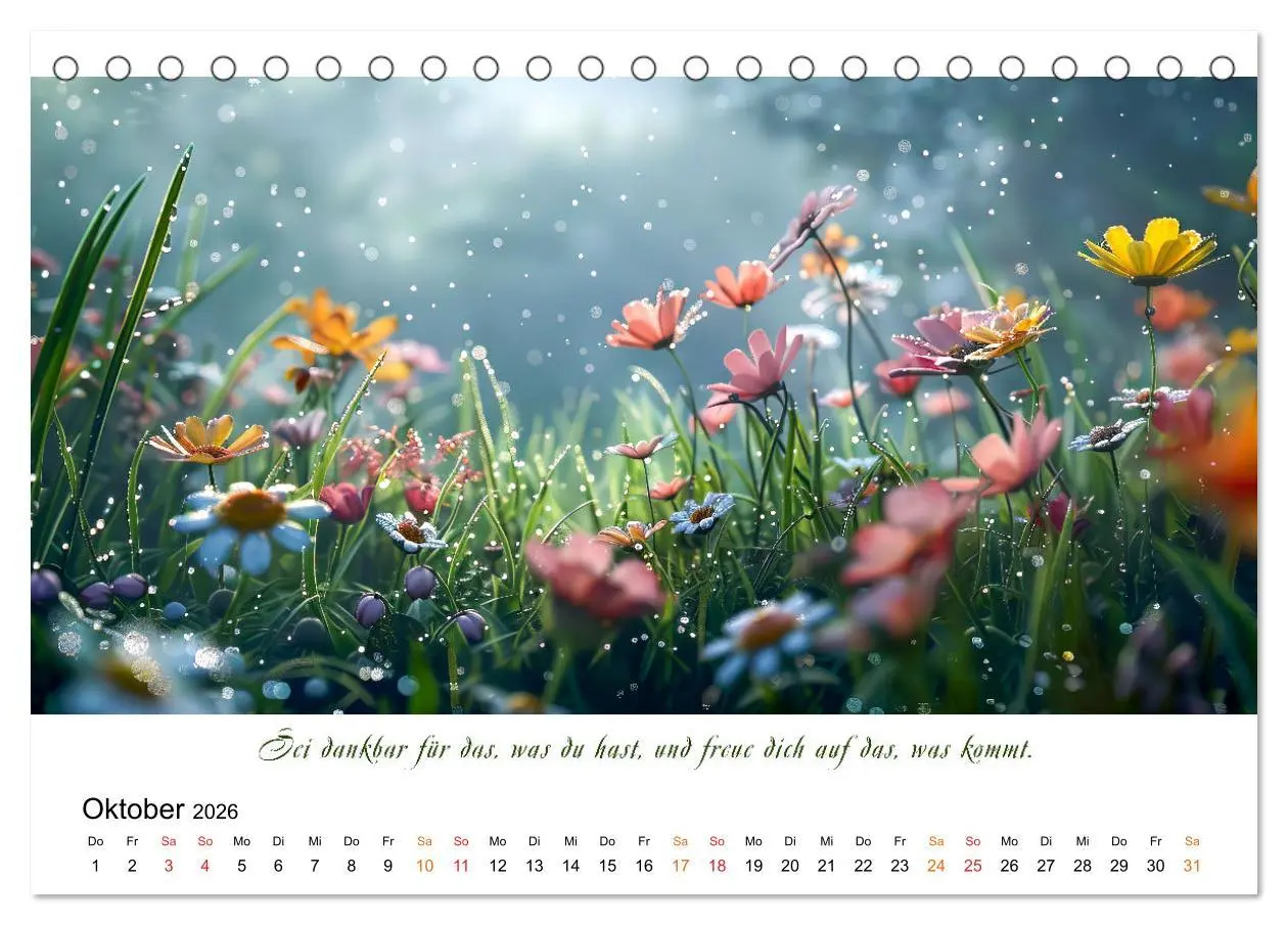 Bild: 9783457427651 | Freu Dich Motivations-Kalender (Tischkalender 2026 DIN A5 quer),...