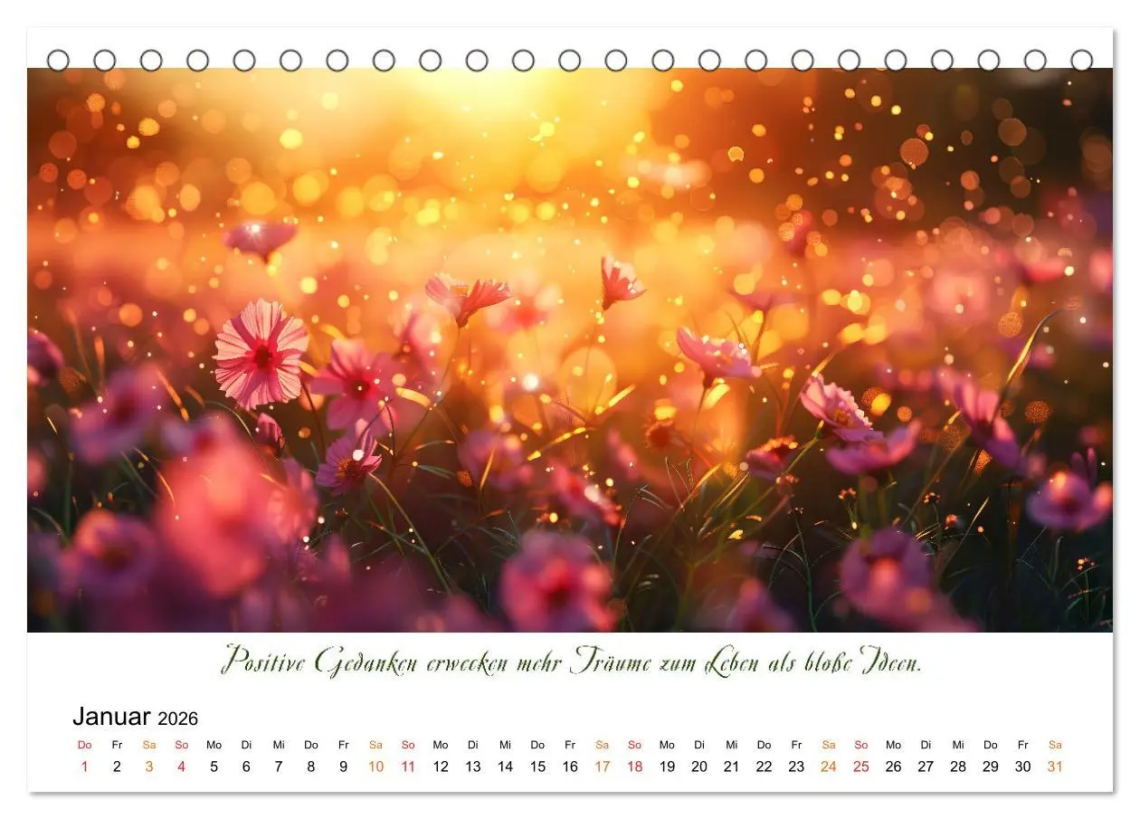 Bild: 9783457427651 | Freu Dich Motivations-Kalender (Tischkalender 2026 DIN A5 quer),...