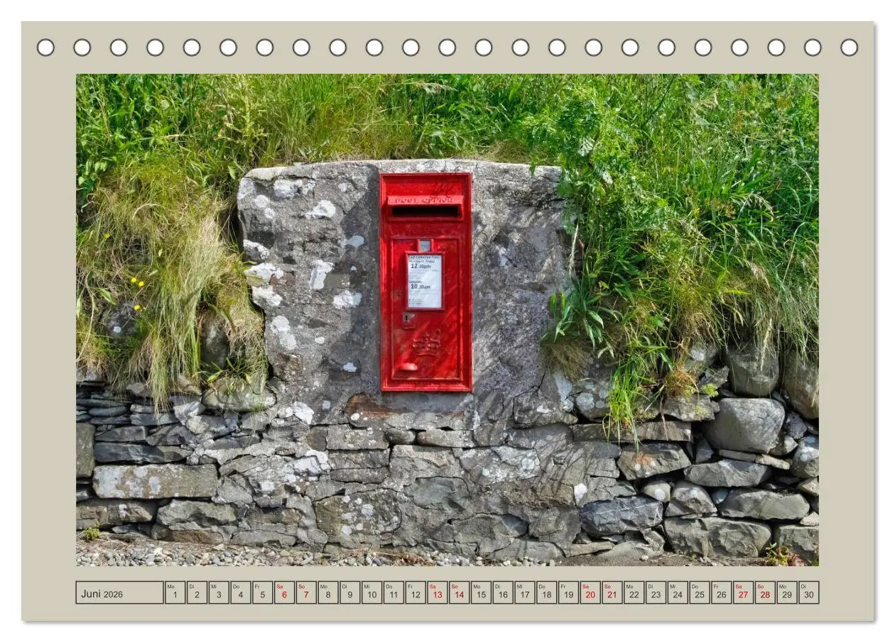 Bild: 9783457737651 | Sie haben Post - Briefkästen in Schottland (Tischkalender 2026 DIN...