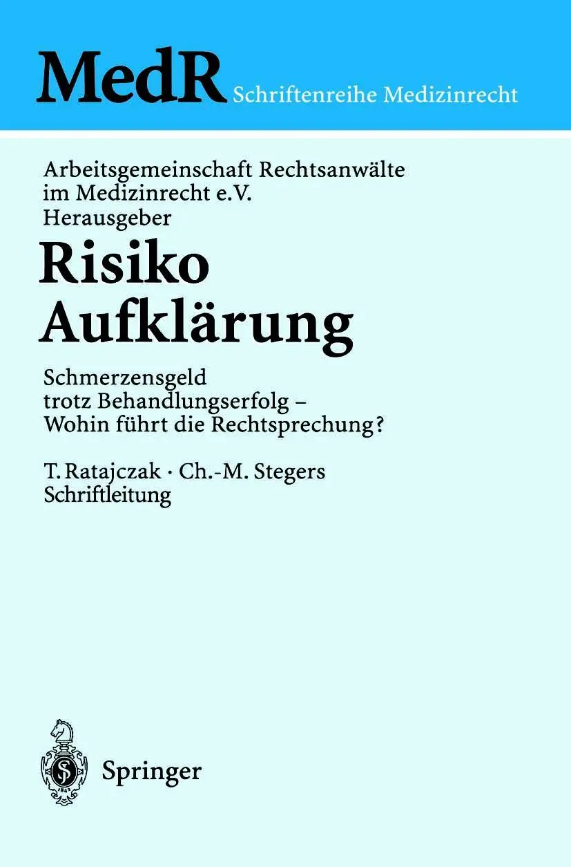 Cover: 9783540417651 | Risiko Aufklärung | V. | Taschenbuch | xii | Deutsch | 2001