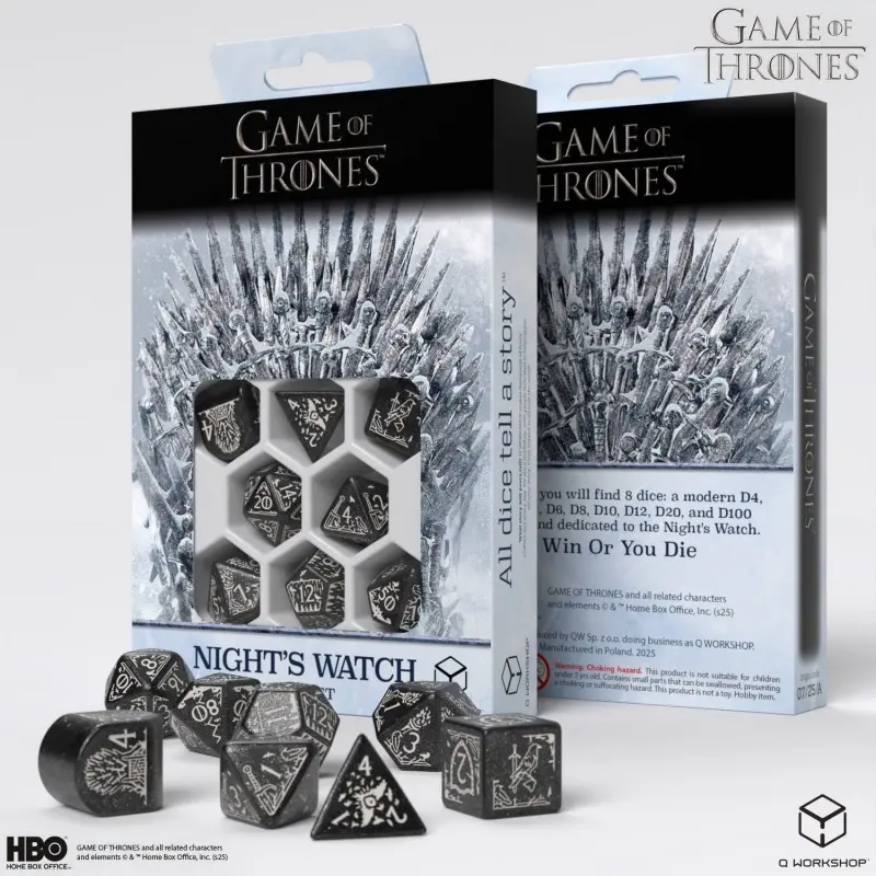Cover: 5907699497751 | Game of Thrones. Night's Watch Dice Set. | Game of Thrones | 2025