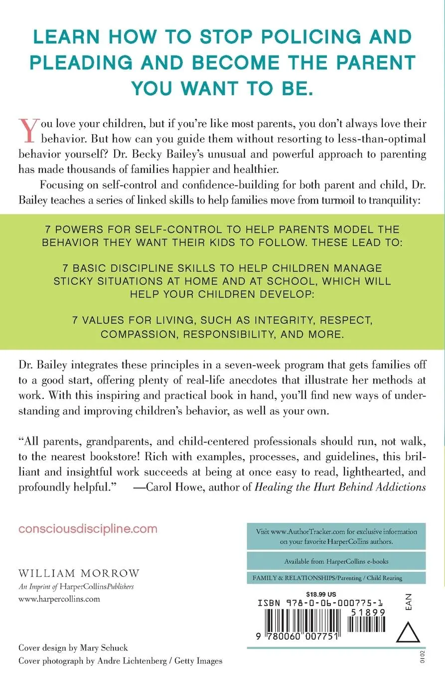 Rückseite: 9780060007751 | Easy to Love, Difficult to Discipline | Becky A Bailey | Taschenbuch