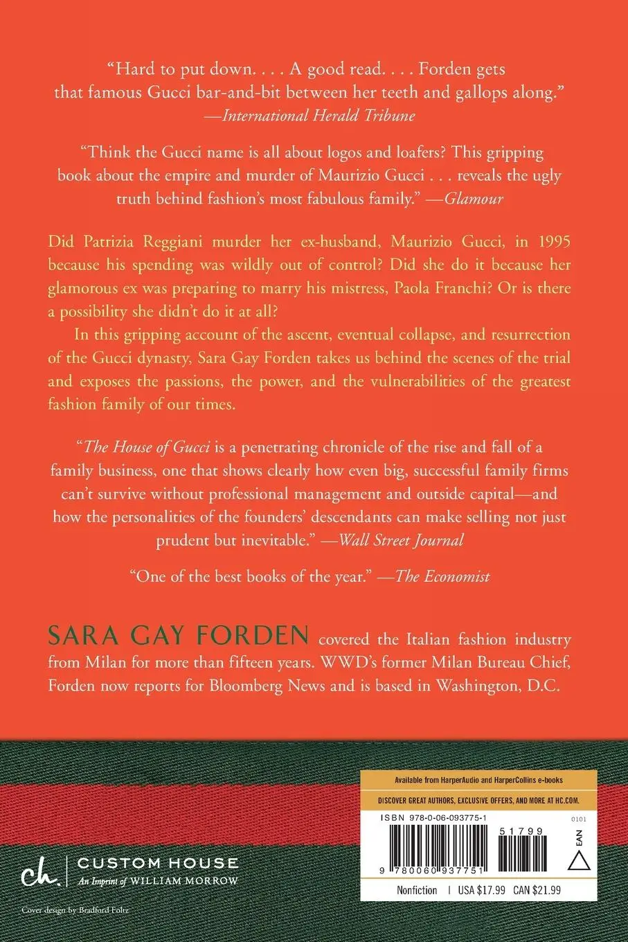 Rückseite: 9780060937751 | House of Gucci | Sara Gay Forden | Taschenbuch | Englisch | 2001