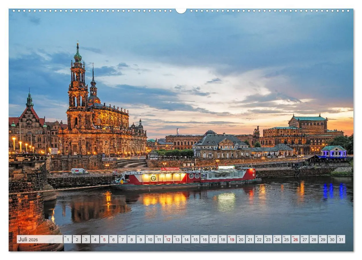 Bild: 9783457417751 | Dresdner Momente (hochwertiger Premium Wandkalender 2026 DIN A2...