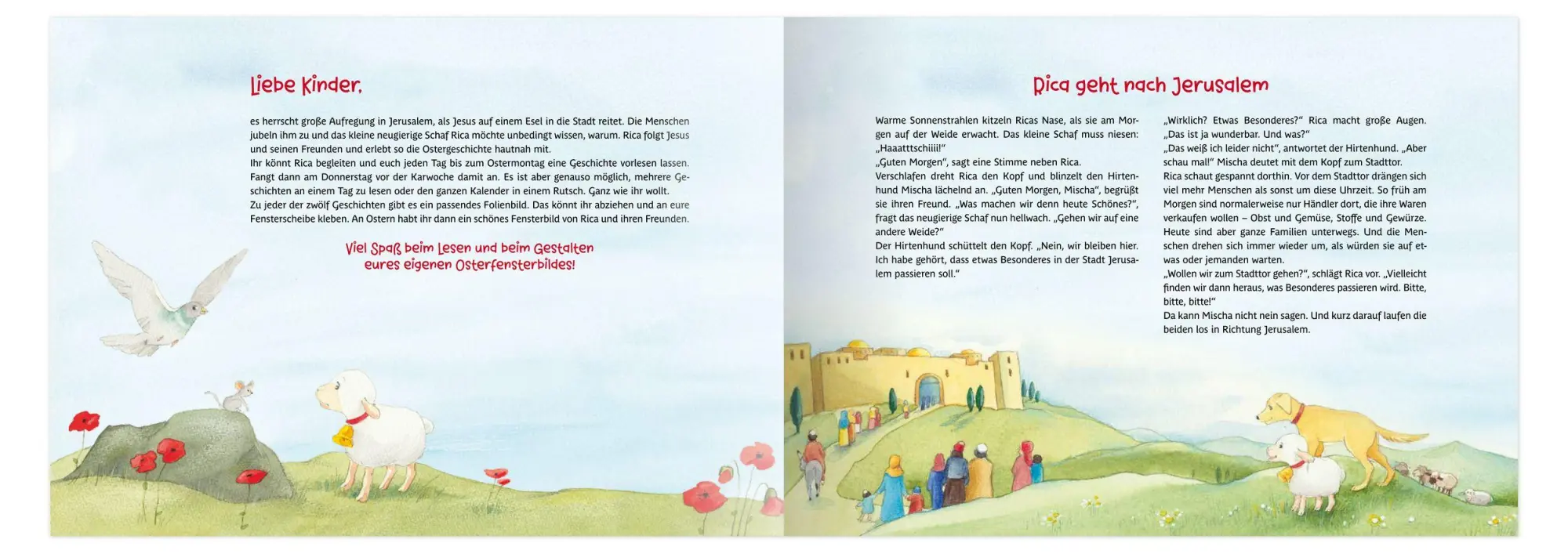 Bild: 9783780607751 | Rica und die Ostergeschichte | Osterkalender mit Fenster-Stickern