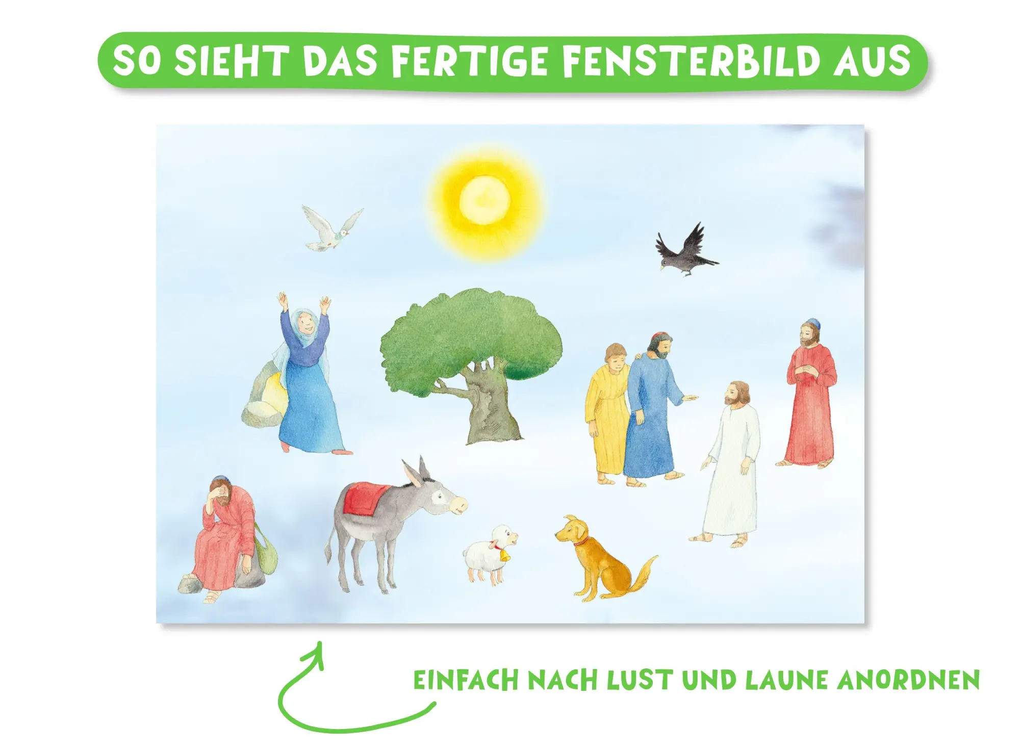 Bild: 9783780607751 | Rica und die Ostergeschichte | Osterkalender mit Fenster-Stickern