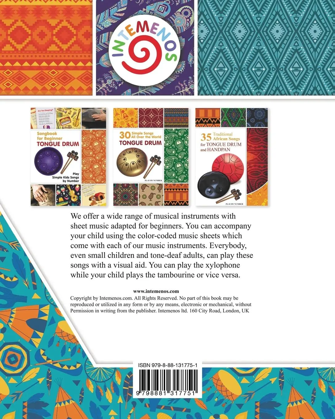 Rückseite: 9798881317751 | 36 Traditional Native American Songs for Recorder | Play by Letter