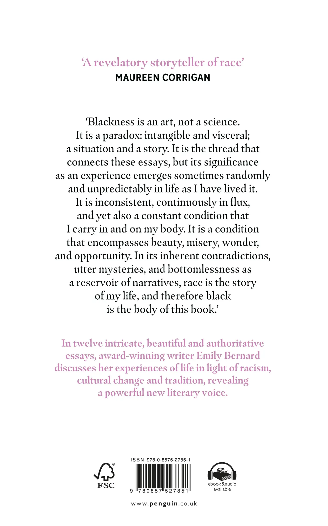 Rückseite: 9780857527851 | Black is the Body | Emily Bernard | Taschenbuch | Englisch | 2021