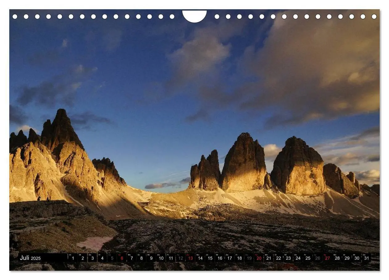 Bild: 9783435627851 | Die Drei Zinnen - Unesco Weltnaturerbe (Wandkalender 2025 DIN A4...